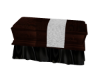 Dark Brown open casket