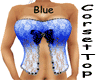 ~B~ BLUE Corset Top
