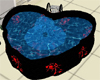 roses heart-shaped bath