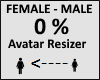Avatar scaler 0%