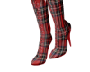 Red Plaid Boots -RLL