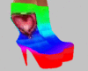 !GO!Rainbow Heart Boots
