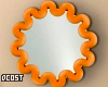 Circle Wormy Mirror