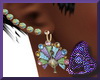 PBF*Peacock Earrings