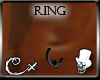 [CX]Black Ring Earring L