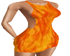 Orange Flame Dress