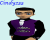 Purple Vest Black Shirt
