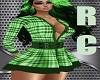 RC GREEN HART DRESS