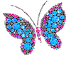 Pink/Blue Butterfly