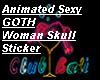 Animated Gothgirl skull