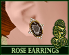 Rose Earrings Brown