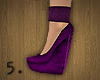 5. Purple Ankle Wedges