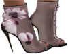 boots poppy flower shoes
