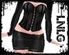 L:SS Dress-Vixen Black