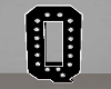 Black Letter Q Sign