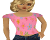 Childs Pink floral top