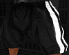 baggy blk/white shorts