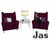 !J purple coffee chairs