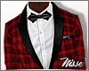 n| Bow Tie Suit Red