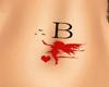 !Mx!Letter B angel tatto