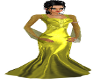 gold evening gown