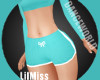 LilMiss S Blue Gym Shrts