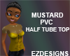 Mustard Pvc Hlf Tube Top