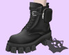 ☽ Combat Boots Black