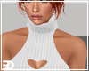 White Heart Sweater Skir