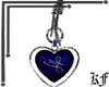 Sapphires Heart Earrings
