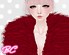 ♥Vday red fur coat