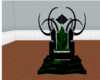 black and green throne
