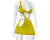 Yellow Cow Print Dress