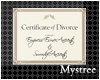 (M) Divorce Certificate