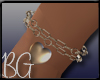 -BG-Heart Charm Bracelet
