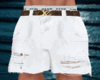 Ripped Short  White
