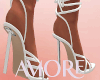 Amore Sexy White Heels