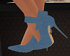 Slate Blue Side Bow Heel