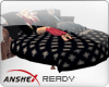 [AXR] BLACK ROUND BED
