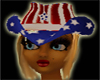 AmericanFlagCowGirlHat#1