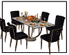 black gold dinner table