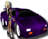 Purple Car Sticker 2