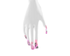 y2k pink nails