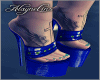 >A< Blue Shoes Tattoo M