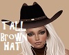 Cowgirl Tall Hat Brown