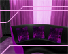Modern Sofa-Black purple