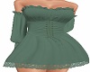 Green corset dress