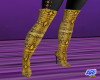 Snakeskin High Boots