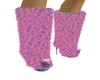 Pink Flower Boots v2