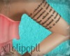 An| Left Letters tattoo